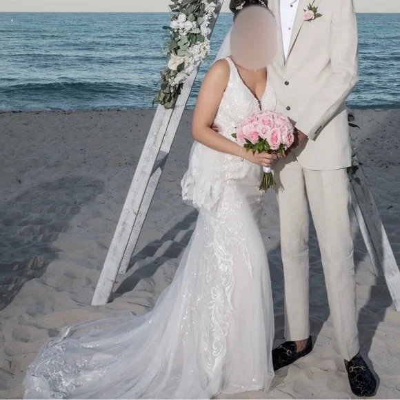 David's Bridal | Dresses | Wedding Dress Davids Bridal Galina Signature |  Poshmark